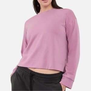 Athleta Seasoft Crewneck in “Lotus Pink”
